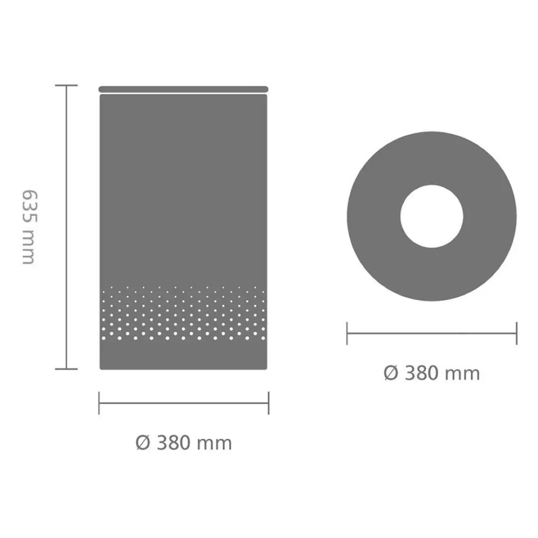 Brabantia Wasmand 60L - Kurken deksel - 38cm - MPN 104404
