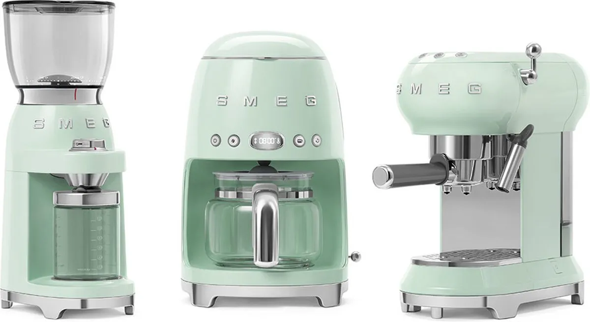 Smeg DCF02PGEU Filterkoffiemachine 1.4L - Watergroen