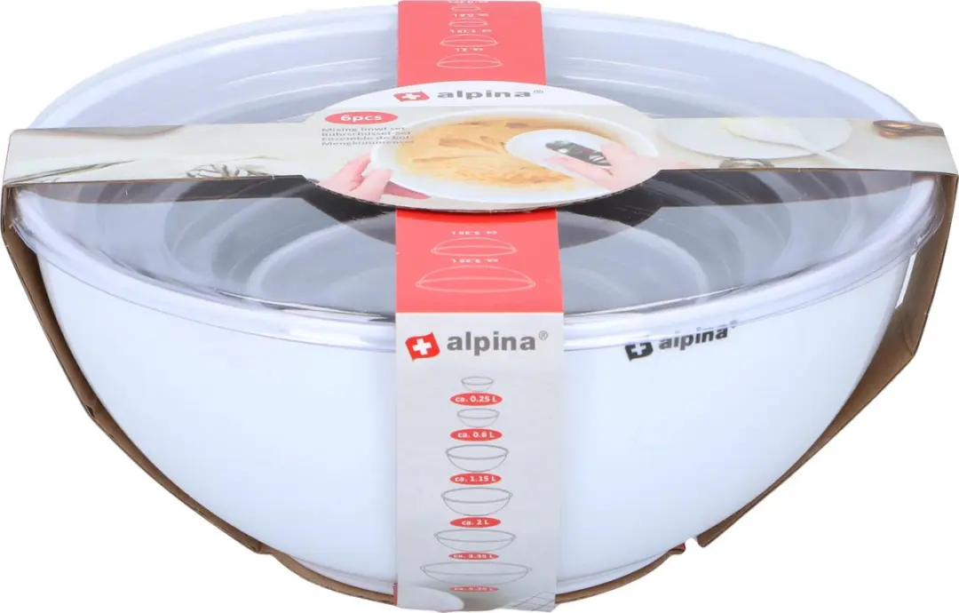 Alpina Beslagkom Set 6 Stuks - Grijs - afbeelding 6 van 6