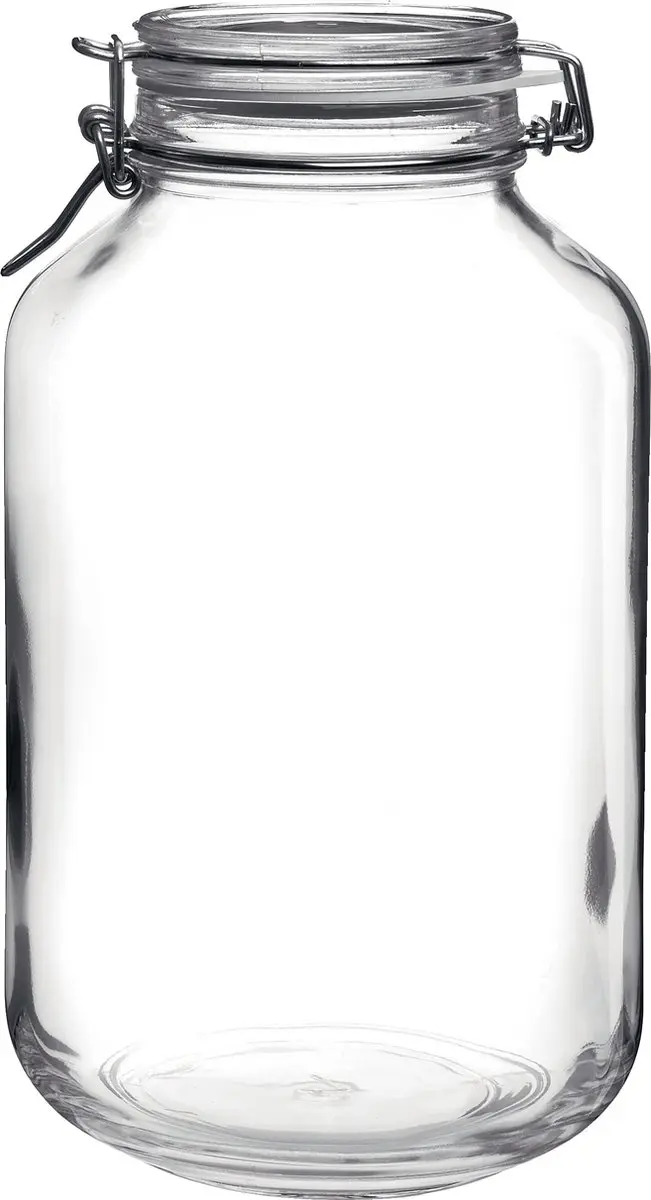 Bormioli Rocco Weckpotten Set 2x 5L/4L - Transparant