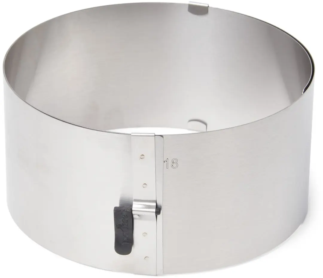 Patisse Taartring Verstelbaar RVS - Zilver