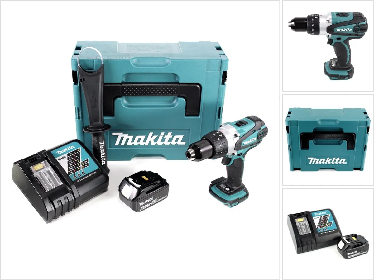Makita DDF458RT1J 18V Accuboormachine