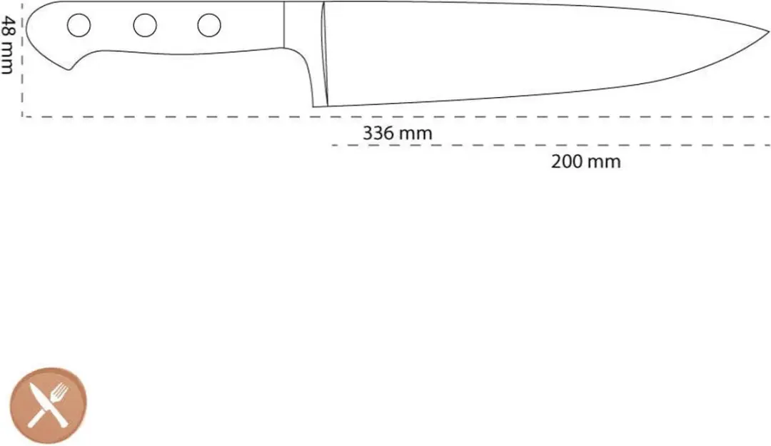Zwilling Prof S Koksmes 200mm - Grijs