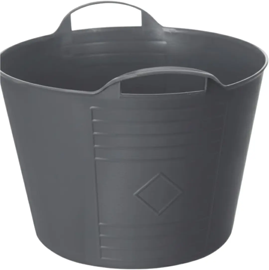 Excellent Houseware Flexibele Kuip 15L - 3 Stuks Antraciet
