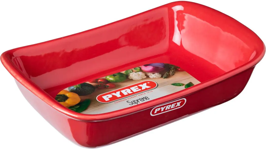 PYREX Supreme Ovenschaal Rechthoek 3,2L - Rood