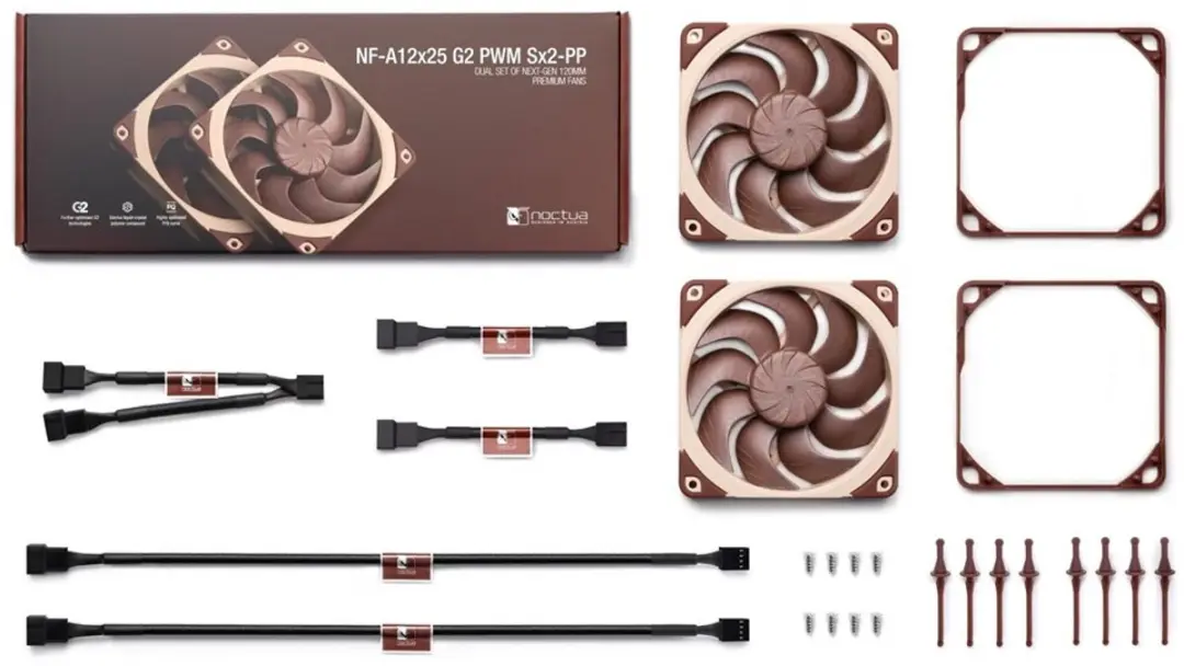 Noctua NF-A12x25 G2 PWM Sx2-PP - 120mm Beige