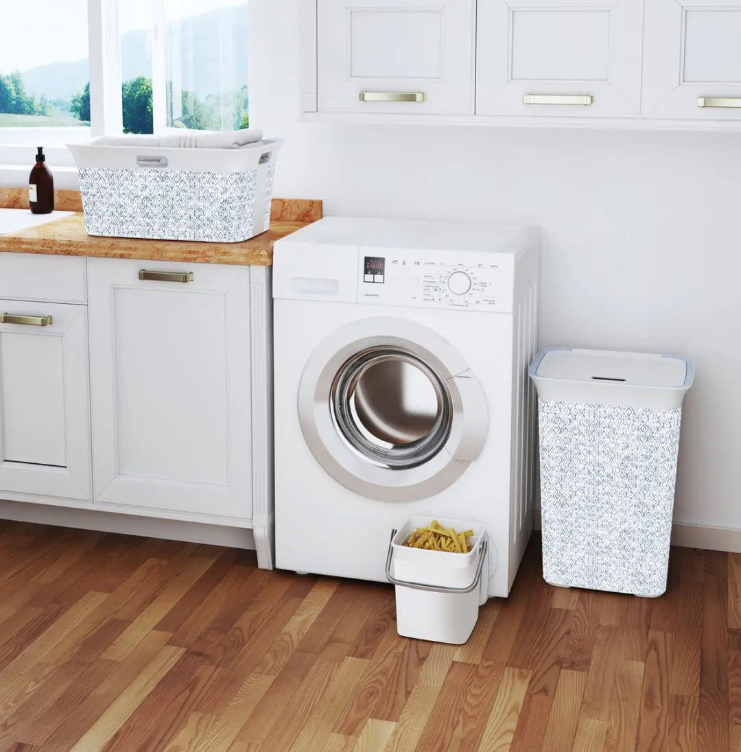 KIS Chic Wasmand 45L - 6709000514001 - Wit/Blauw