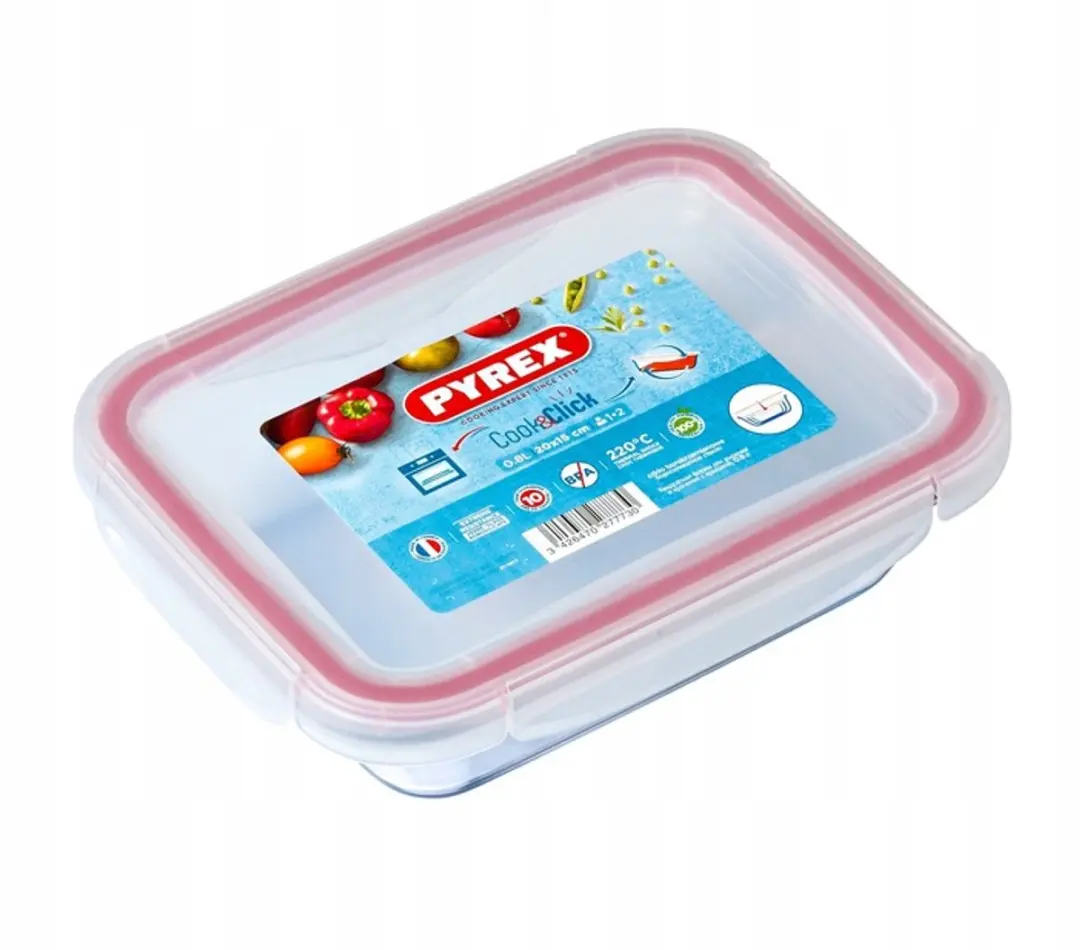 PYREX Cook&Click 0,8L Bewaardoos