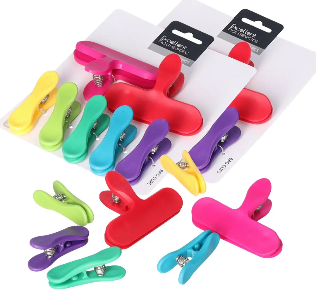 Excellent Houseware Vershoudclips 21 Stuks - Multicolor