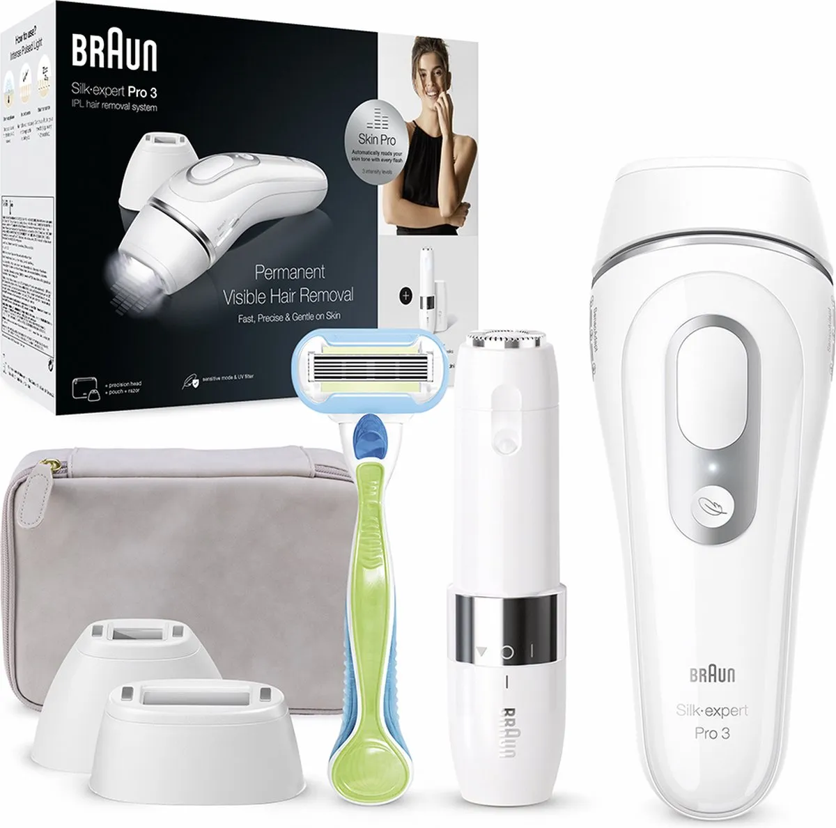 Braun Silk·expert Pro 3 PL3139 IPL Ontharingsapparaat - 300.000 Flitsen