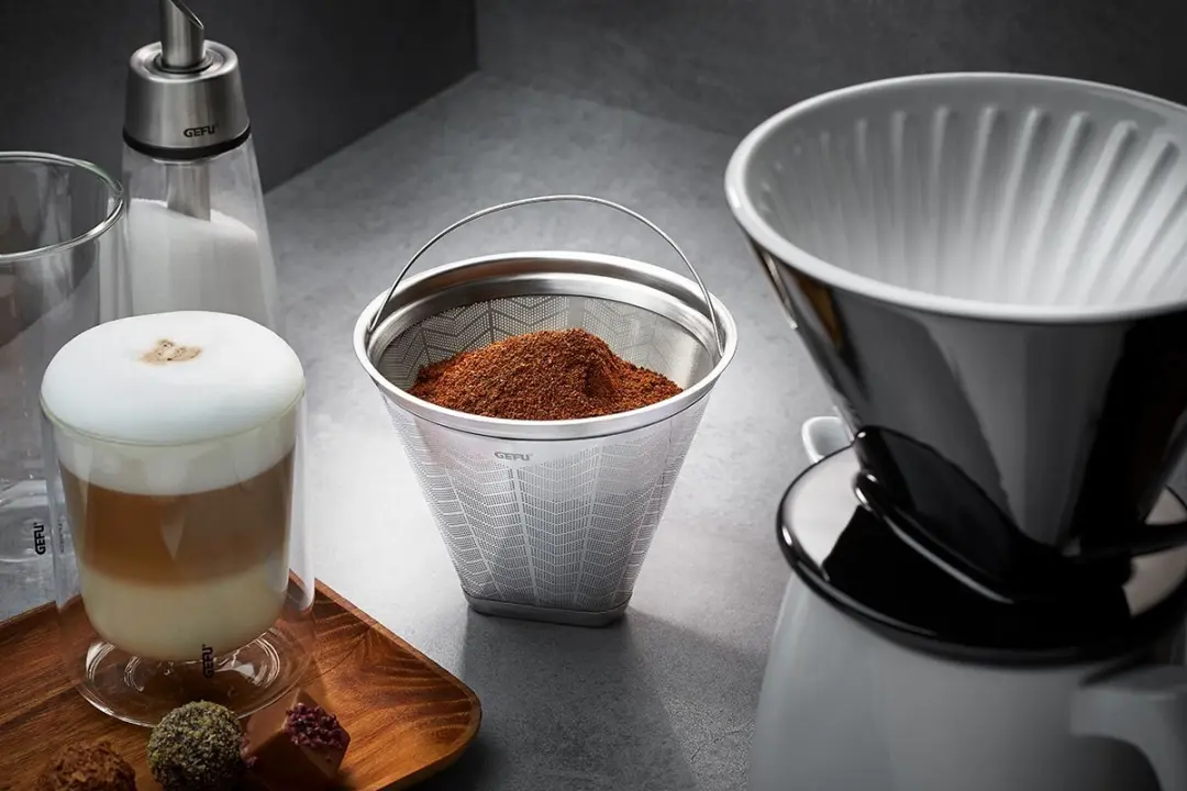 GEFU FLAVO Herbruikbaar Koffiefilter Maat 4 - RVS 12cm