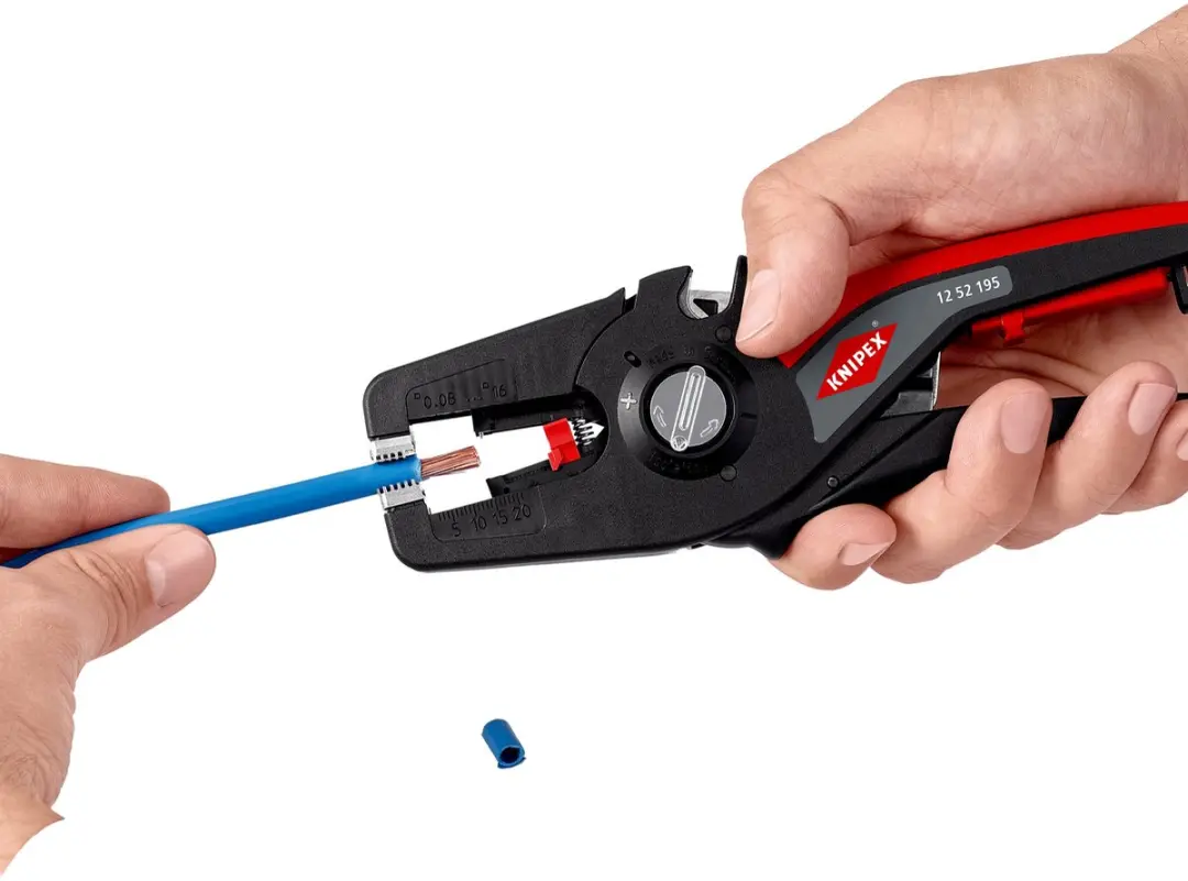 Knipex PreciStrip 16 12 52 195 SB Striptang 0.08-16mm² - afbeelding 6 van 6
