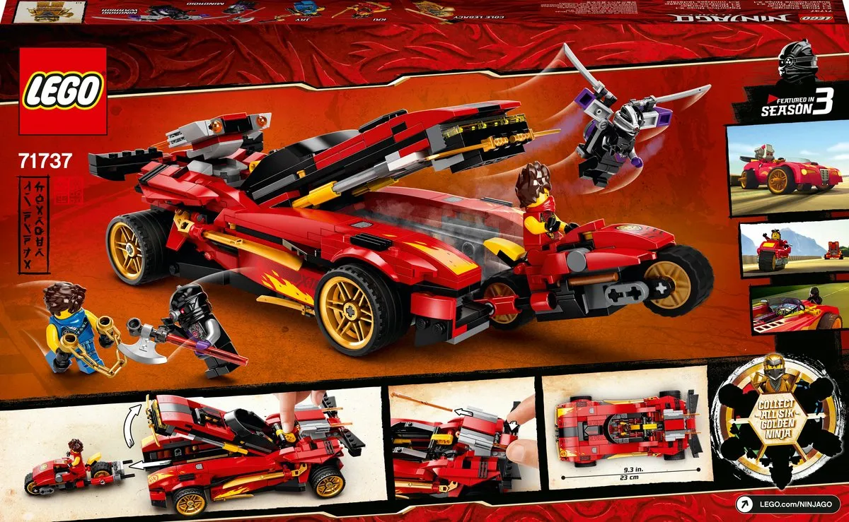 LEGO Ninjago Legacy X1 Ninja Charger 71737 - 5 Minifiguren