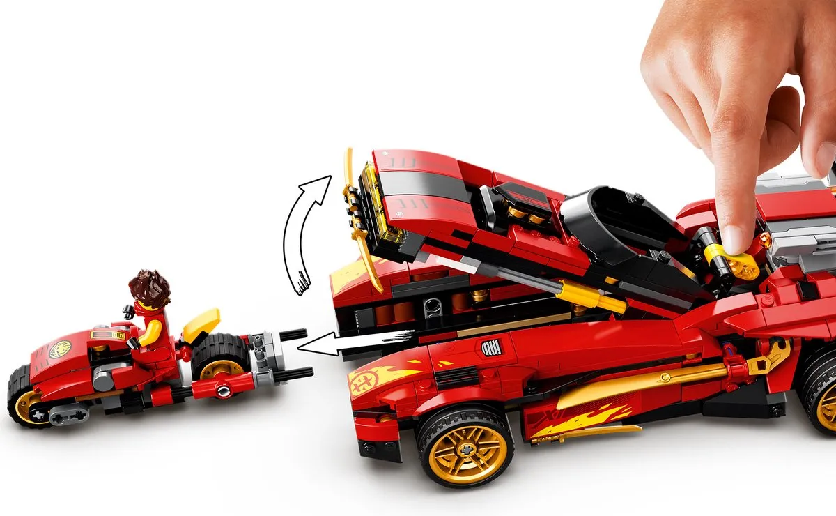 LEGO Ninjago Legacy X1 Ninja Charger 71737 - 5 Minifiguren