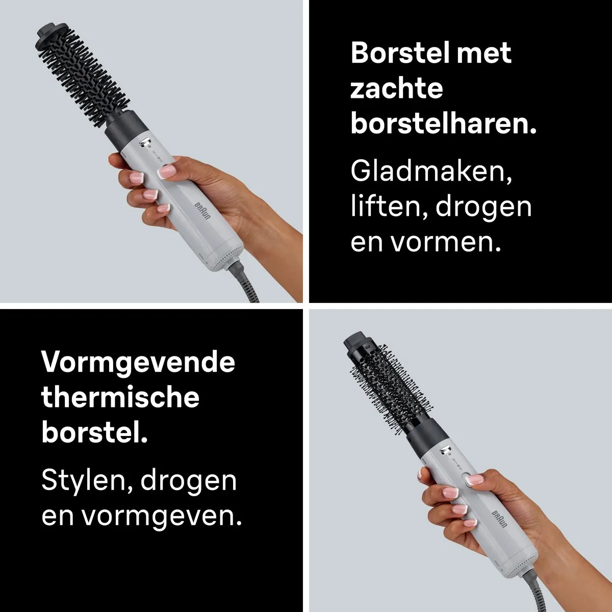 Braun AS1.5 BRAS152E Föhnborstel - 300W - 3 Temperaturen - Wit