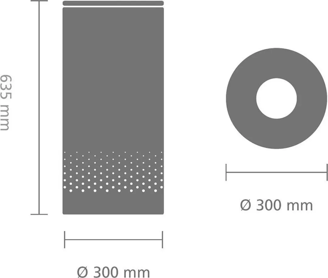 Brabantia Wasmand 35L - met deksel - Wit
