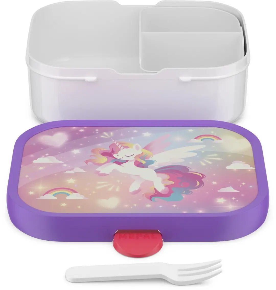 Mepal Campus Lunchbox 750ml - 3 Vakken - Unicorn Glow
