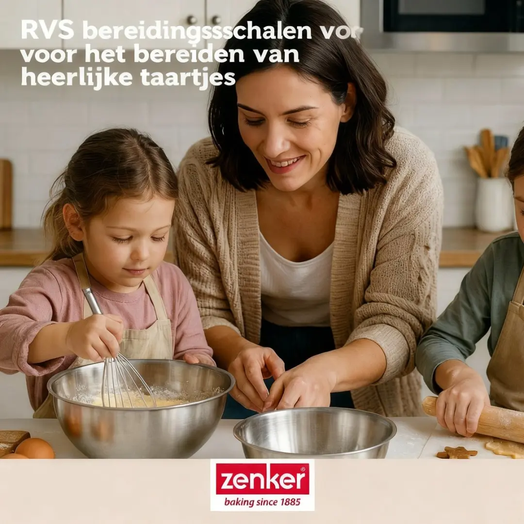 Zenker Bakkersset Groente - Cakevorm 30cm + 2 kommen + spatel