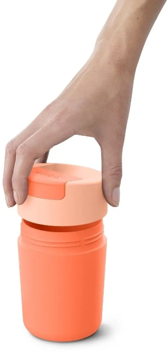 Joseph Joseph Flip Top Drinkbeker 0.34L - Koraal