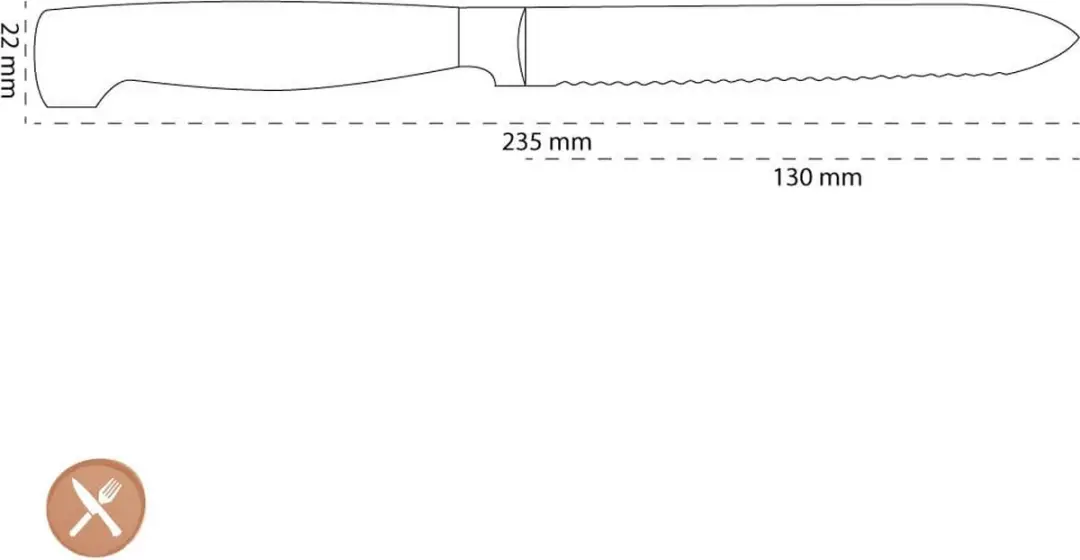 Zwilling 4 Star Universeel Mes 130mm - Grijs