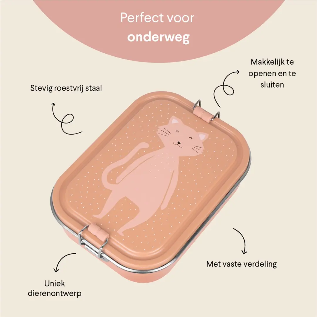 Trixie Brooddoos Mrs. Cat Roze - 2 Vakken