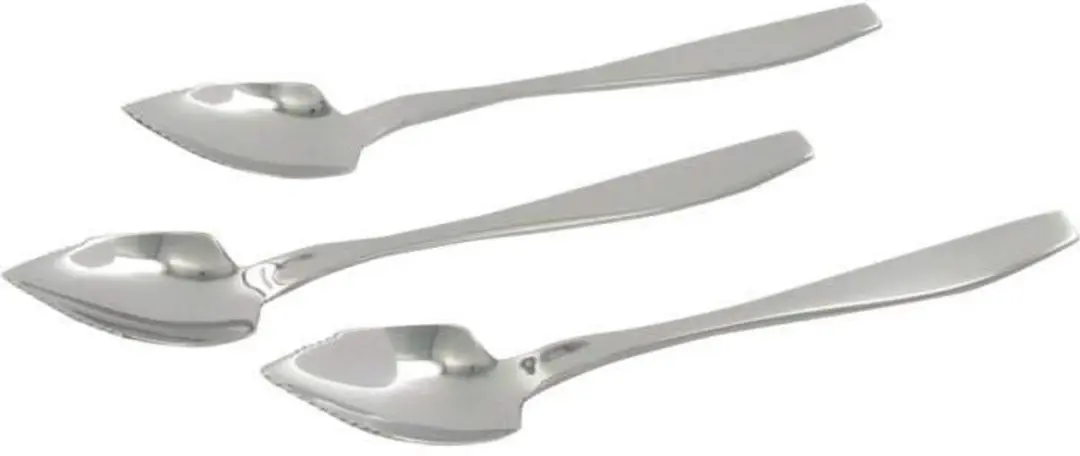 Cosy&Trendy Kiwi-lepel Set - 3 Stuks - Zilver