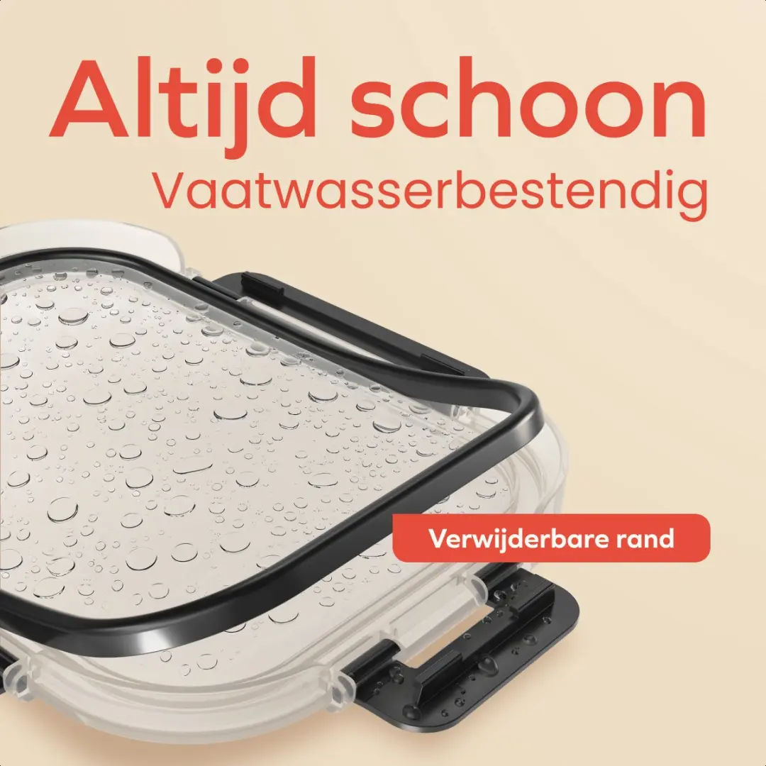 KitchenBrothers Meal Prep Bakjes Glas 1L - 10 Stuks