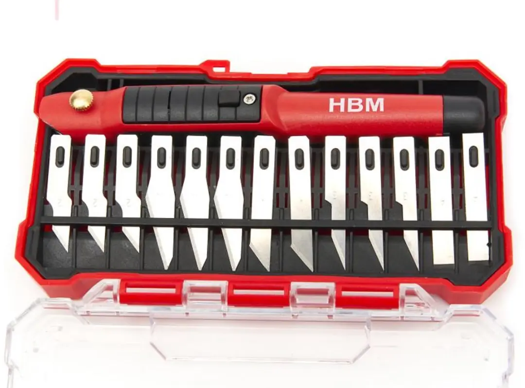 HBM 14-delig Hobby Messenset H131284 - 13 Messen + LED Handvat
