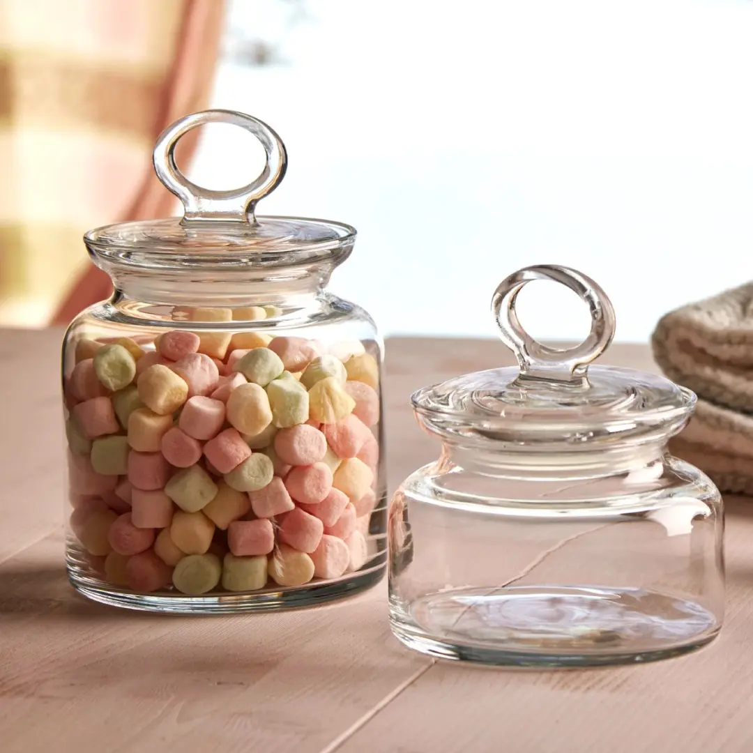 Pasabahce Megan Snoeppot 1100ml - Glas - D11xH17cm - afbeelding 2 van 2