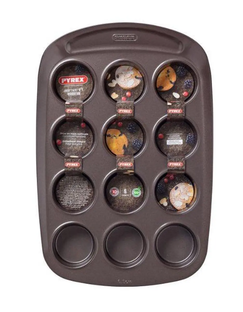 PYREX Muffinvorm 12 Stuks - Bruin
