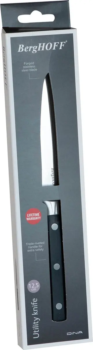 BergHOFF DiNA Universeel Mes 12.5cm - Zwart