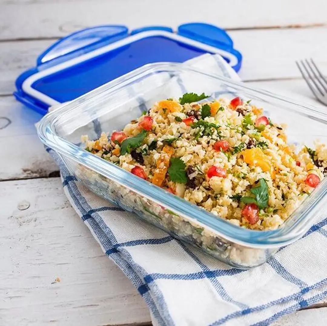 PYREX Cook & Go Lunchbox Set 3 Stuks 2,4L - Blauw/Transparant