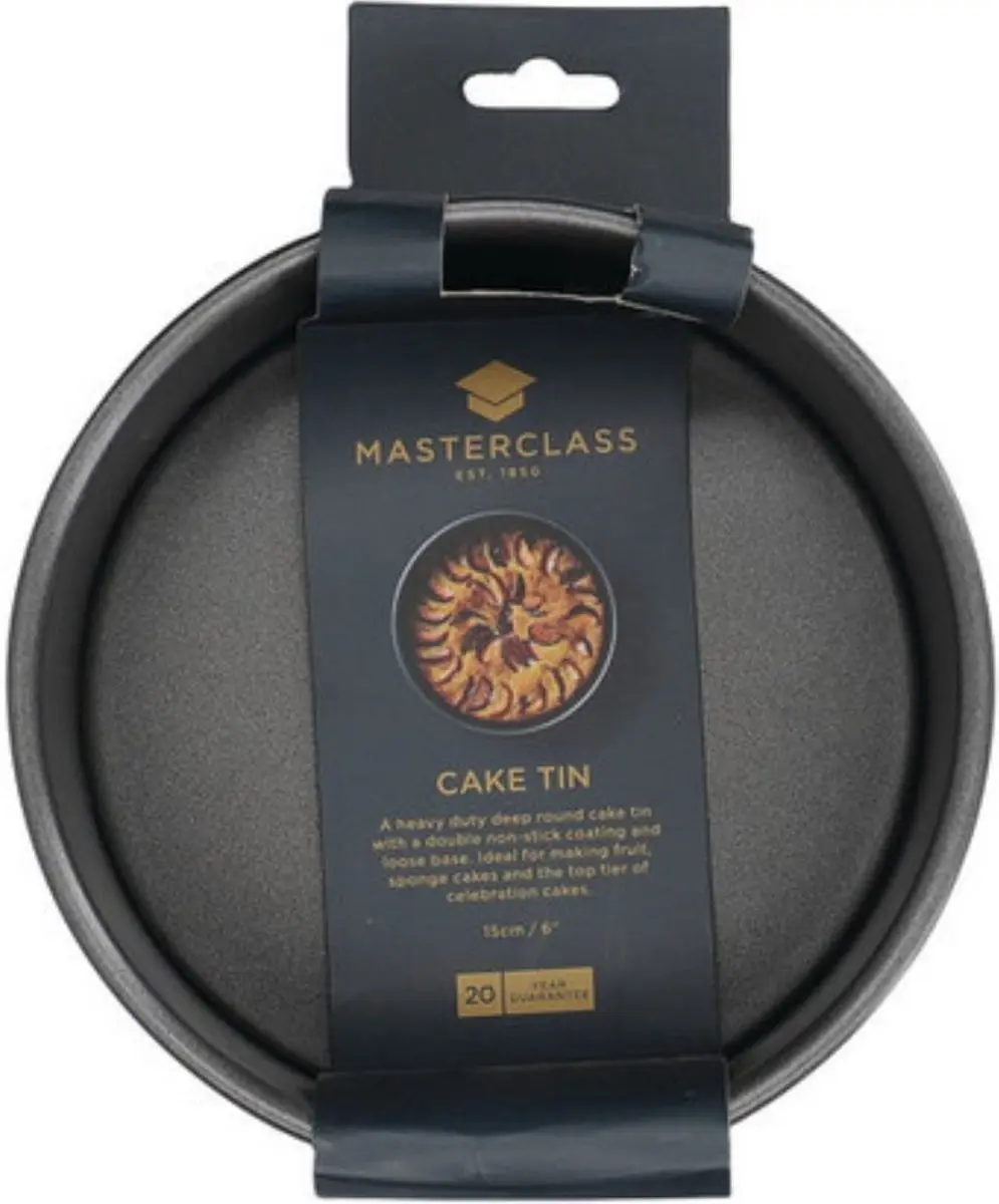 Masterclass Diepe Ronde Cakevorm 15cm - Grijs