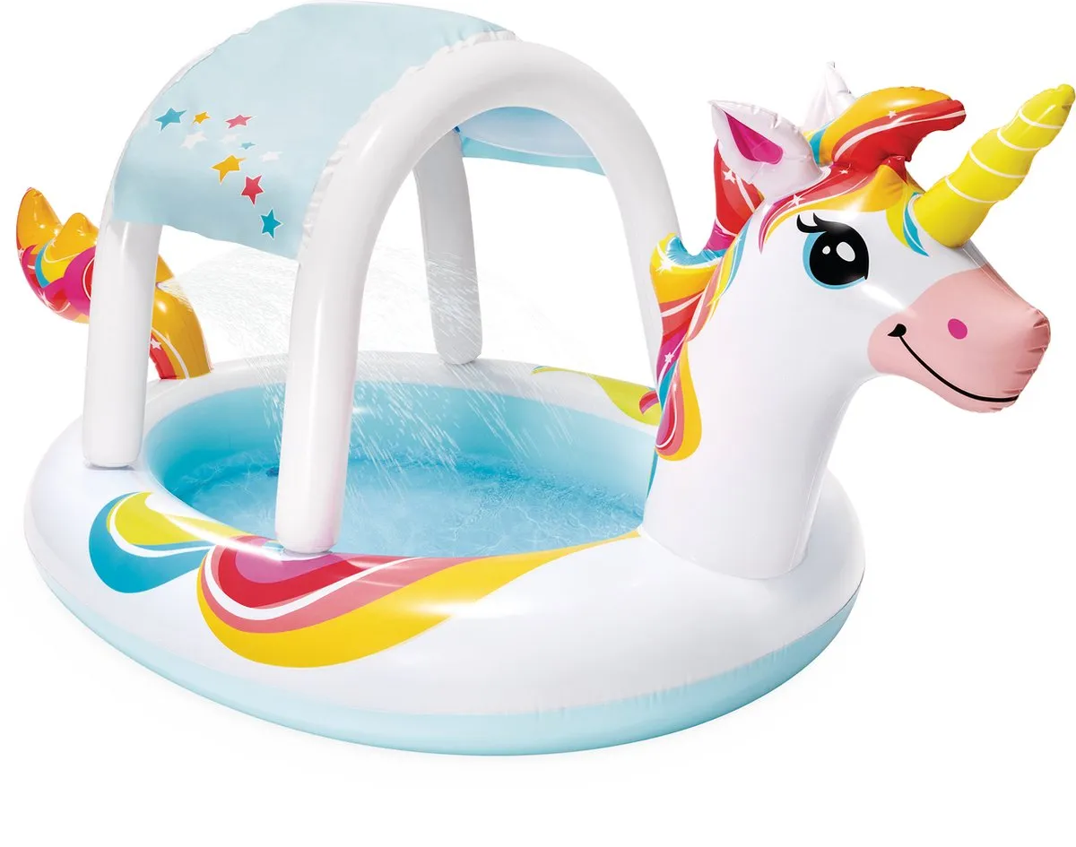 Intex Unicorn Spray Opblaaszwembad 58435NP - Ø254cm Multicolor