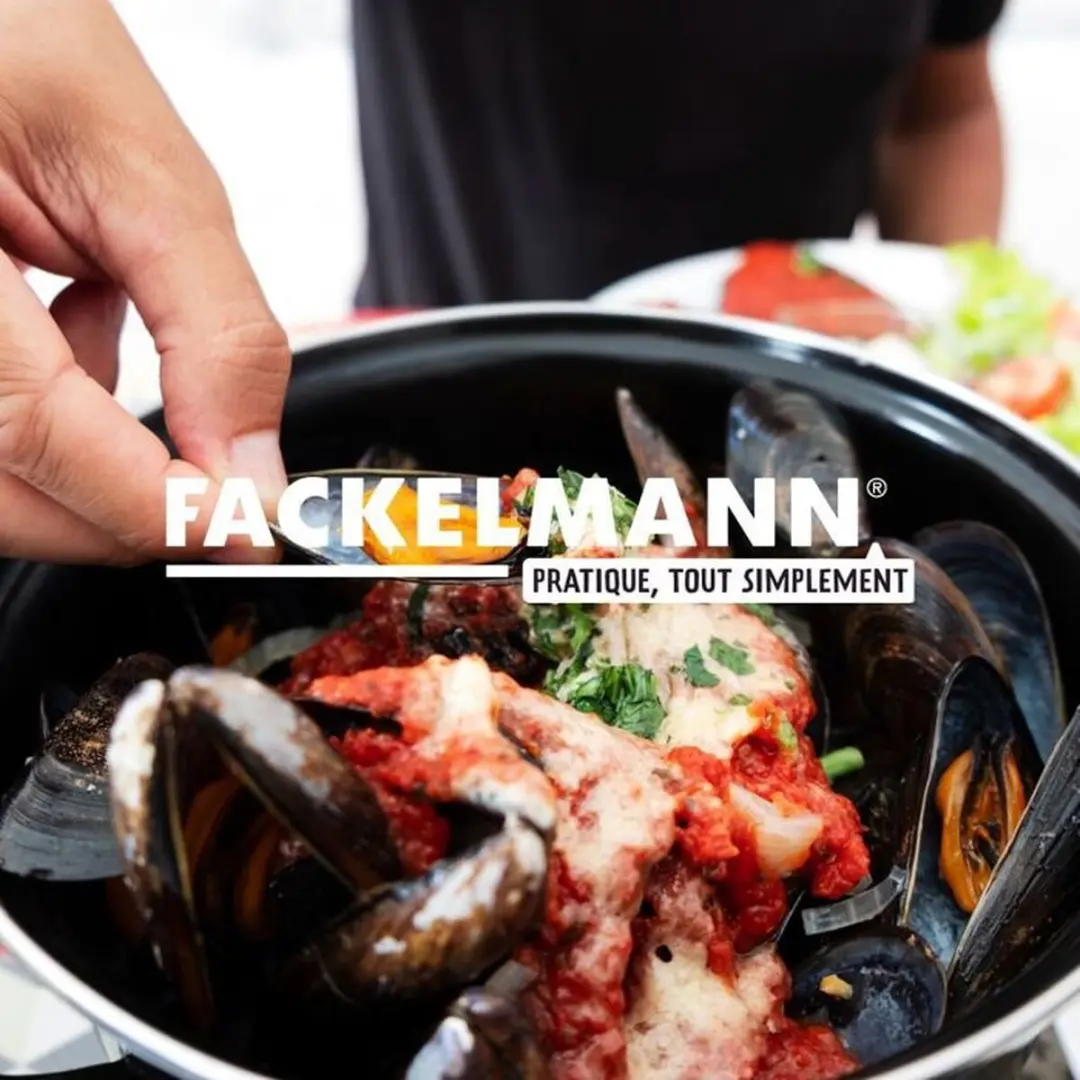Fackelmann Mosselpot 20,5cm - 2 Stuks - Zwart