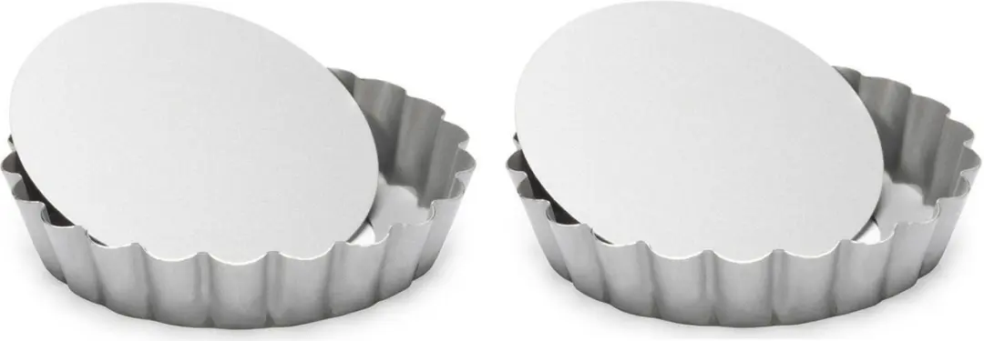 Patisse Mini Quichevorm Ø10cm - Losse bodem - Zilver