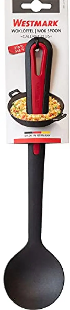Westmark Gallant Plus Groente-/Wok-/Koeplepel 31,5cm - Zwart/Rood