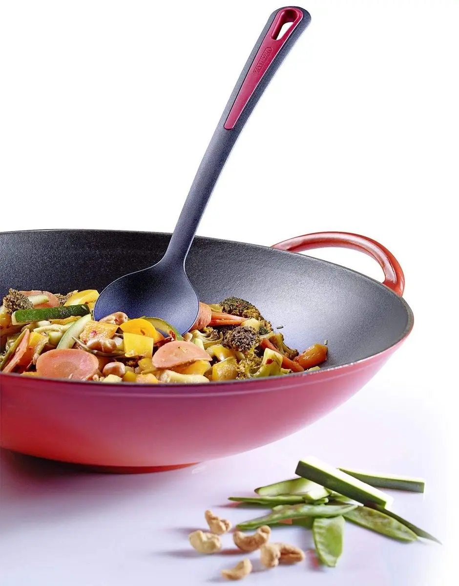 Westmark Gallant Plus Groente-/Wok-/Koeplepel 31,5cm - Zwart/Rood