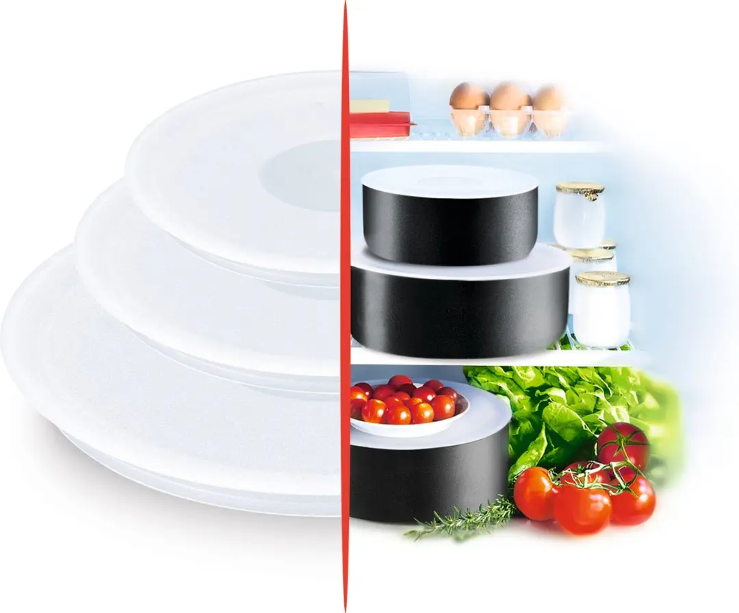 Tefal Ingenio L90192 Bewaardeksels Set - 3 Stuks 16/18/20cm - Wit - afbeelding 5 van 6
