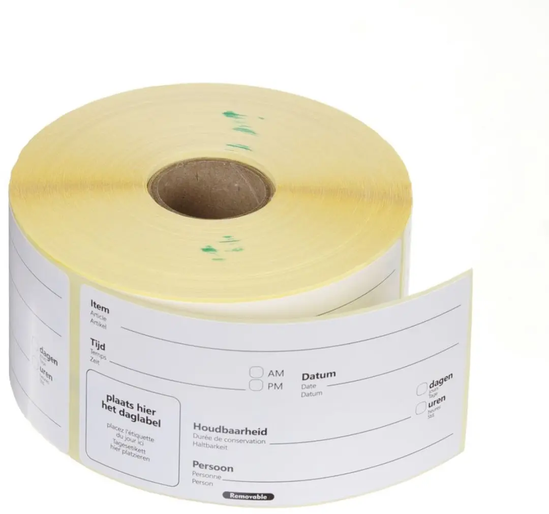 HENDI Herbruikbare Voedselstickers 100x50mm - 500 Stuks