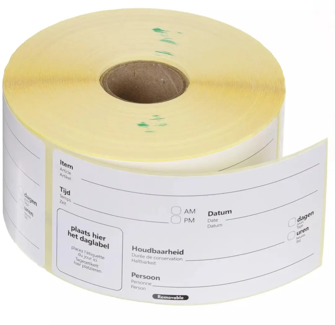 HENDI Herbruikbare Voedselstickers 100x50mm