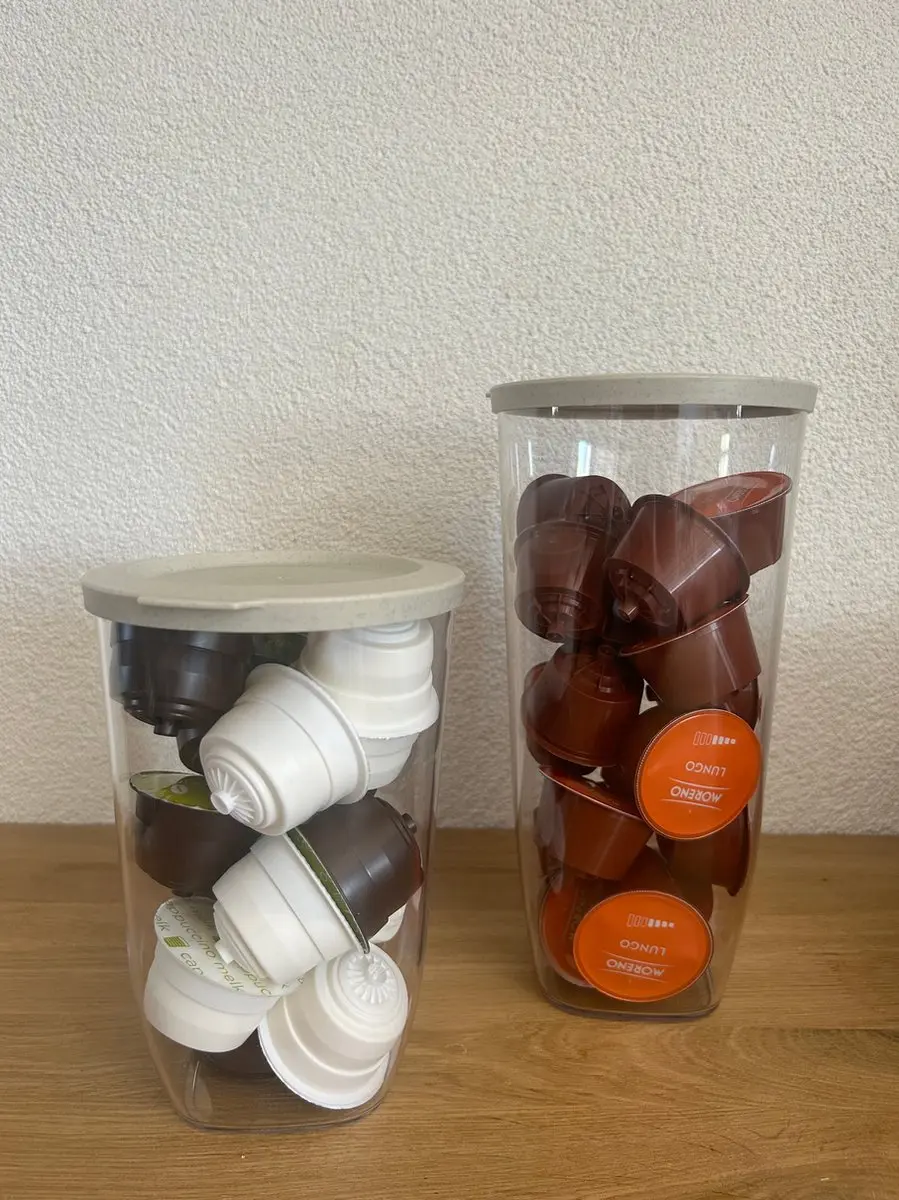 Koziol Voorraadpot Rond 1L - As Grijs