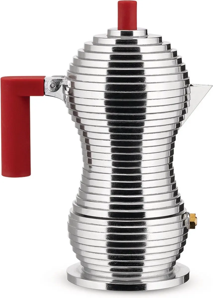Alessi Pulcina MDL02/6RFM Inductie Koffiemaker 6 Koppen