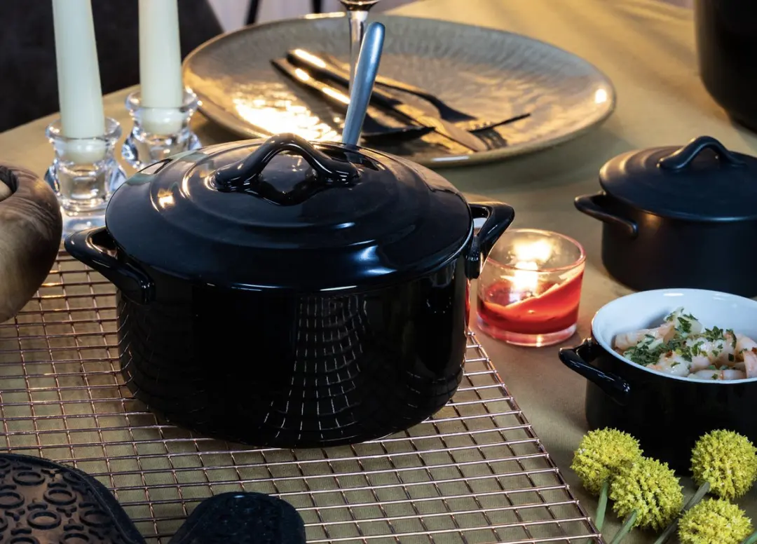 Cosy&Trendy Ovenschotel Zwart 1L - Ø17cm