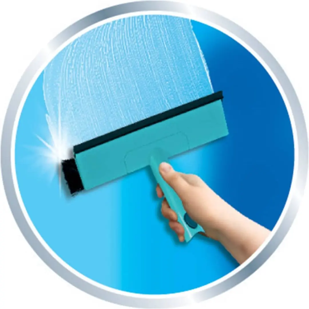 Leifheit 51104 Raamwisser met Telescoopsteel 28cm - Turquoise/Grijs