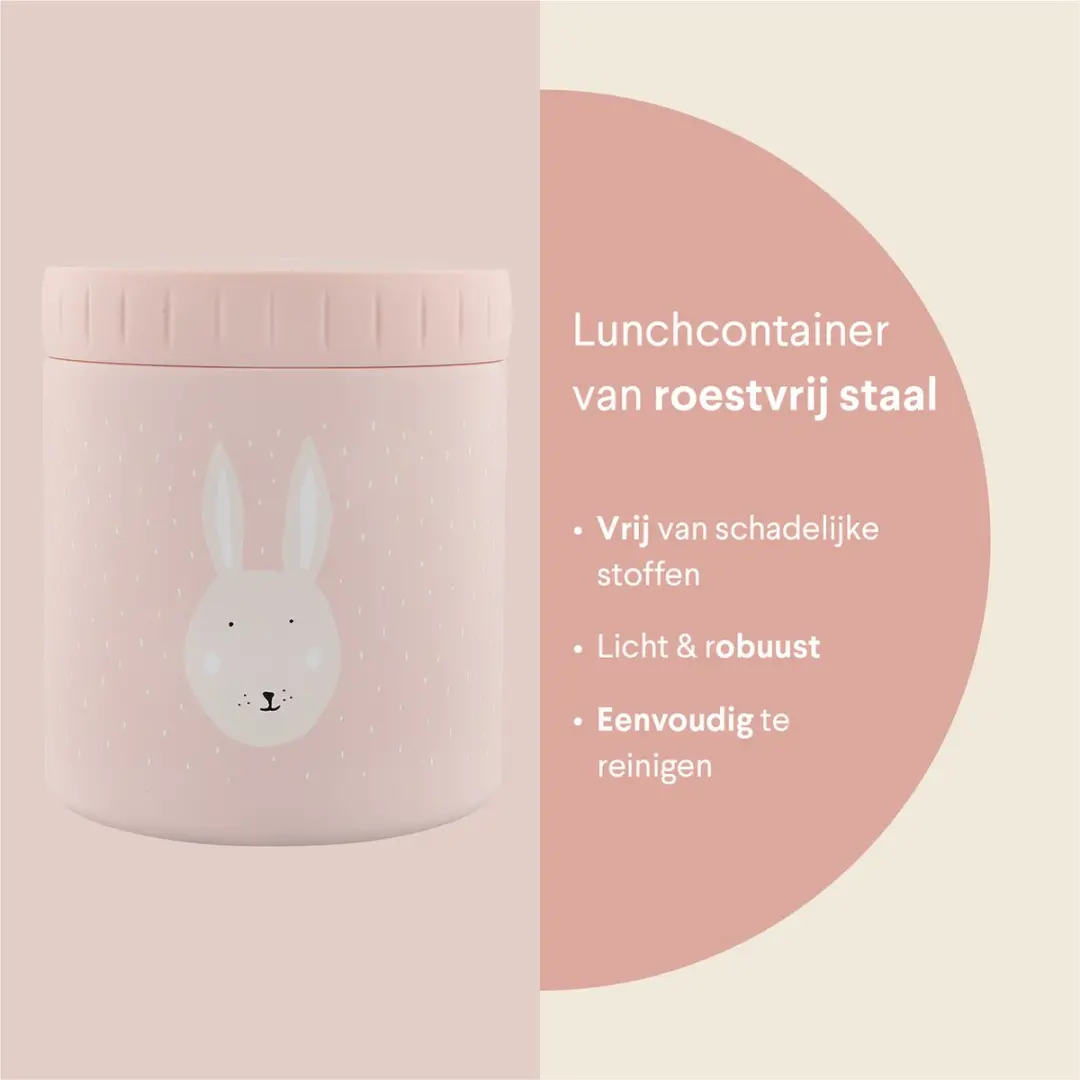 Trixie Mrs. Rabbit Thermo Lunchbox 500ml - Roze