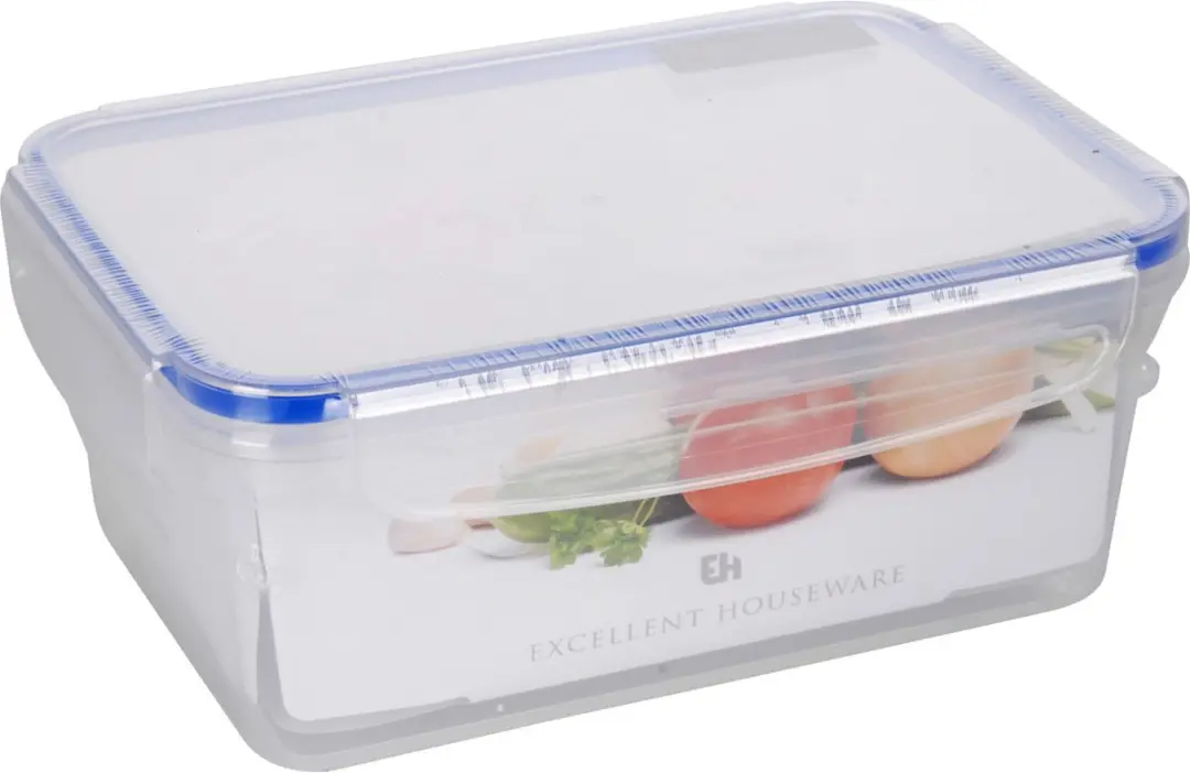 Excellent Houseware Vershoudbakjes Set 6-delig - 2x 1400ml + 2x 2200ml
