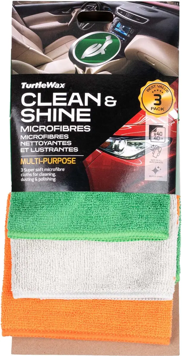 Turtle Wax Clean & Shine Microfibres