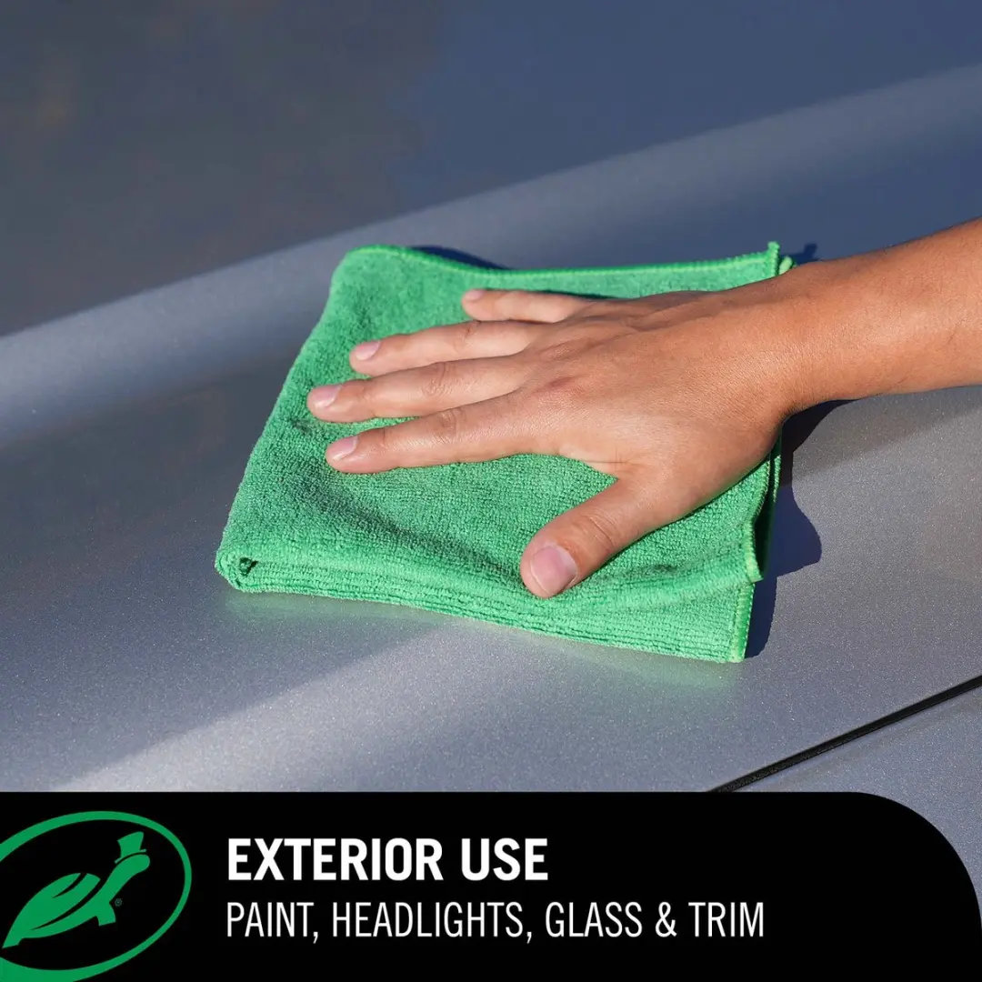 Turtle Wax Clean & Shine Microfibres - 3 Stuks 40x60cm - Groen/Wit/Oranje
