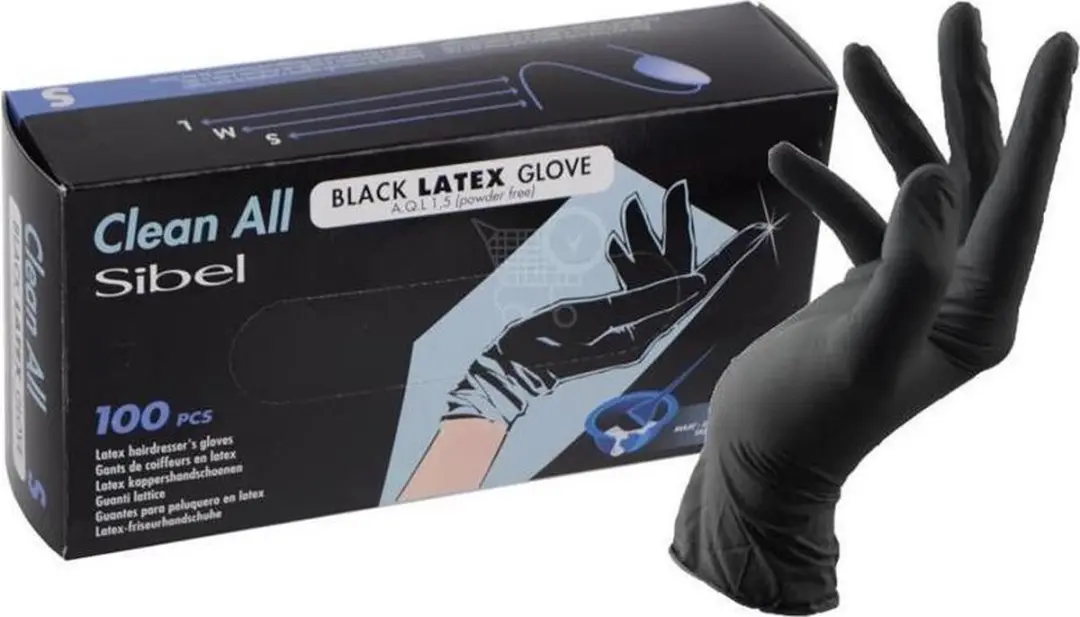 Sibel Latex Handschoenen Zwart